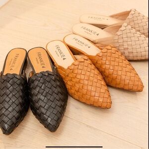 FRANKiE4 Women's Woven Mules in Black